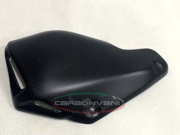 CARBONVANI - DUCATI MONSTER 821 / 1200 CARBON FIBER EXHAUST COLLECTOR GUARD FOR TERMIGNONI Holmogated Slip-on CARBONVANI - DUCATI MONSTER 821 / 1200 CARBON FIBER EXHAUST COLLECTOR GUARD FOR TERMIGNONI Holmogated Slip-on